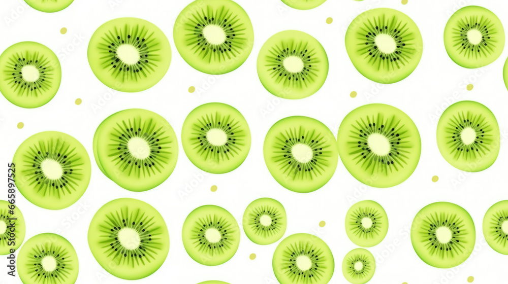 Fototapeta premium Small Kiwifruit, pattern banner wallpaper