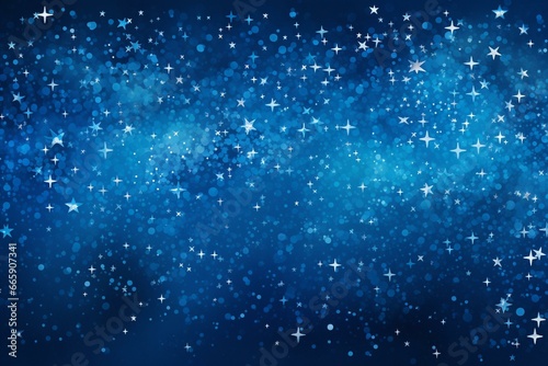 Background of blue stars. Generative AI