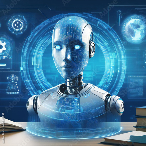 Futuristic education with personalized learning by AI robots