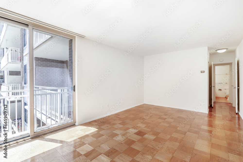 Obraz premium beautiful apartment, interior, big empty room bright
