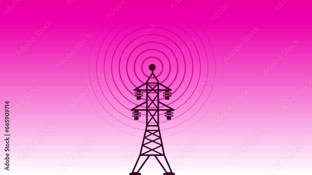 Radio waves tower connective network and signal waves ,technology. abstract connecting tower Radio waves tower connective network and signal waves ,technology. abstract connecting tower