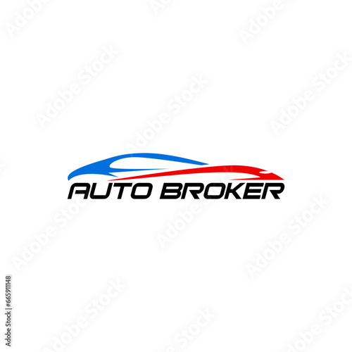 Automotive car broker Logo Template. car illustration logo design template illustration for auto detailing, garage, parking, dealer, broker , service, professional automotive and car logo