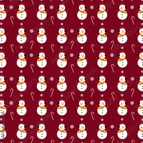 vector snowman pattern design best for Christmas day