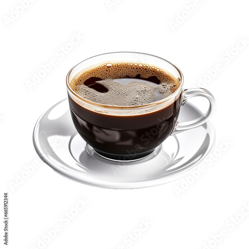 Coffee cup illustration isolated on transparent background. Ai generate. PNG