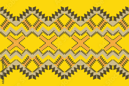 Traditional geometric seamless patterb photo