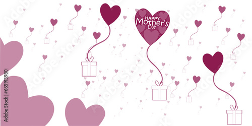 Happy Mother's Day. banner, Greeting card, poster