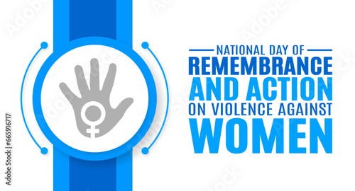 November is The National Day of Remembrance and Action on Violence Against Women background template. Holiday concept. background, banner, placard, card, and poster design template. 