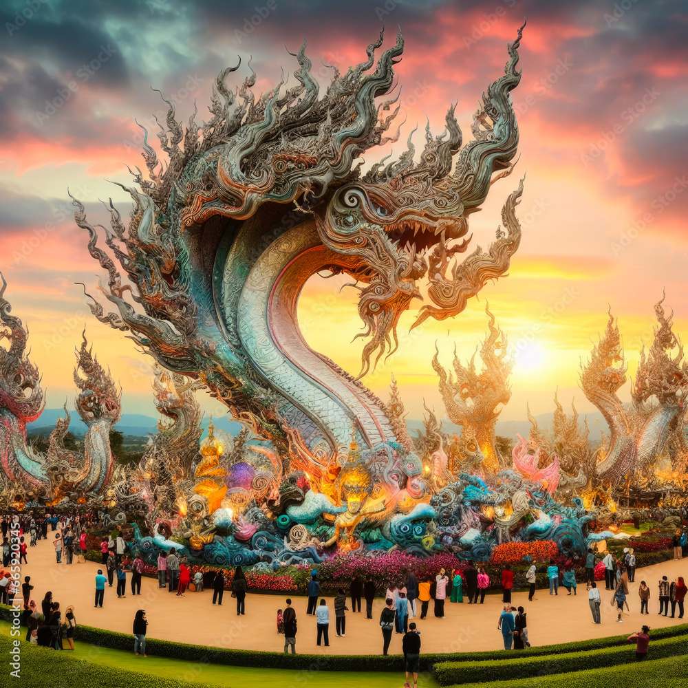 Fototapeta premium ai picture Naga Mekong River