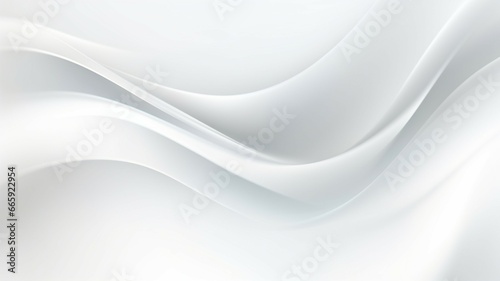 Simple white background with smooth lines in light colors © alisaaa