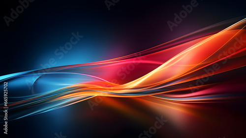abstract colorful background with smooth lines and waves, futuristic wavy illustration