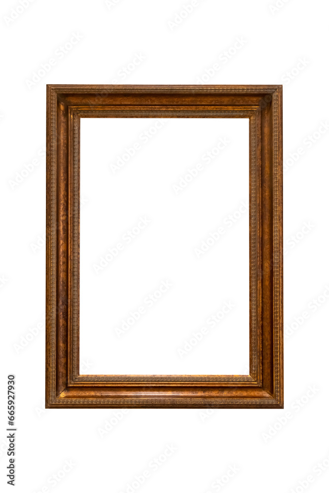 Wooden picture frame, Old picture frame isolated transparency background, Photo frames mockup Wooden picture frame, Old picture frame isolated transparency background, Photo frames mockup