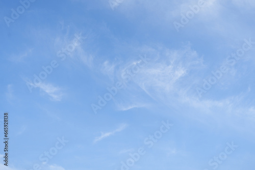 Natural background  blue sky with clouds