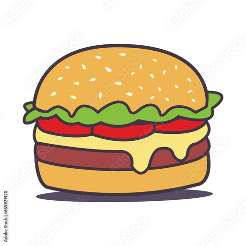 Burger Vector Illustration