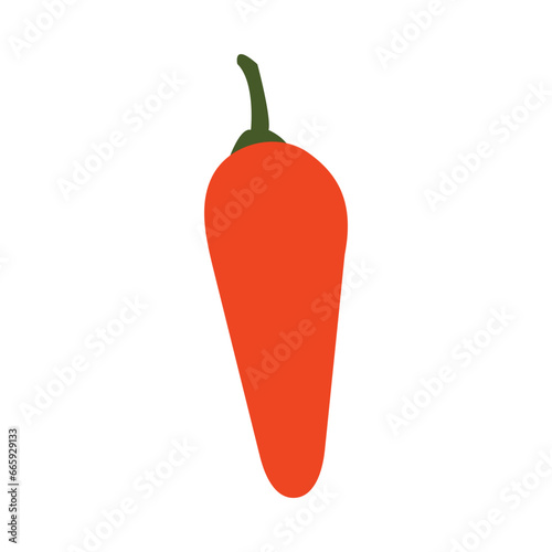 Cayenne Pepper Vector Illustration