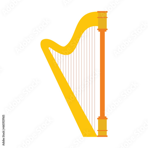 Harp Vector Illustration