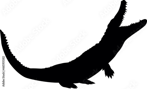 crocodile silhouette