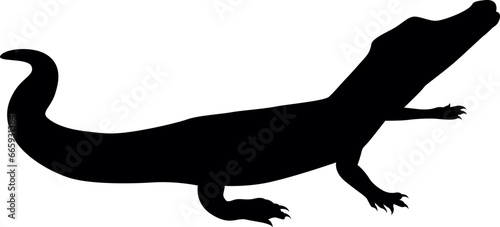 crocodile silhouette