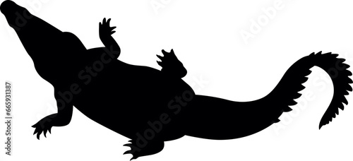crocodile silhouette