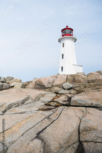 Iconic Peggy's Cove Lighthouse of Nova Scotia © Cavan