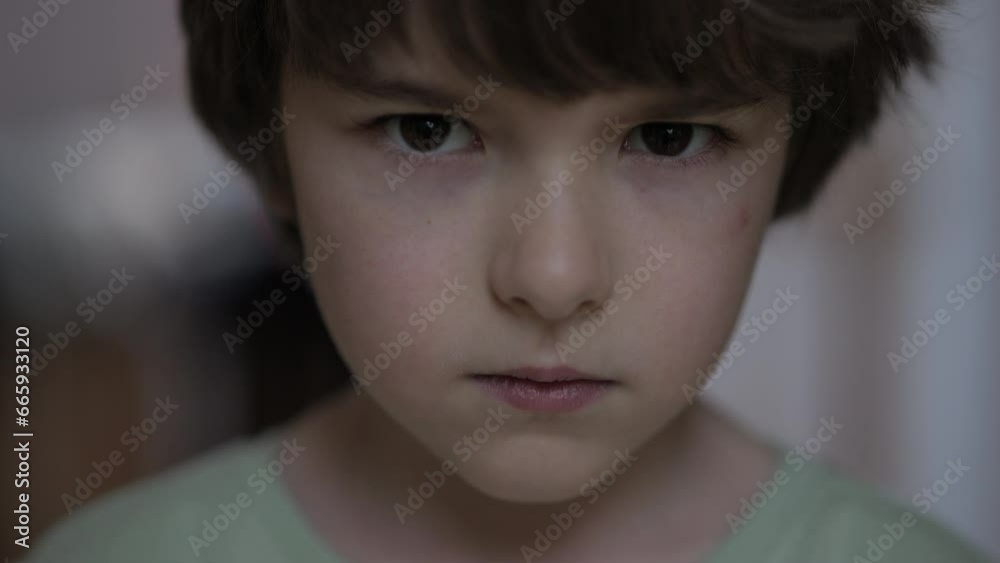 Sad Thinking Curiosity Child Looking at Camera. Face Eyes Serious Contemplative Boy. Portrait of Upset Schoolboy With Sadness, Bad Mood. Depressed Face. Negative Suppressed Emotions in Childhood. Sad Thinking Curiosity Child Looking at Camera. Face Eyes Serious Contemplative Boy. Portrait of Upset Schoolboy With Sadness, Bad Mood. Depressed Face. Negative Suppressed Emotions in Childhood.