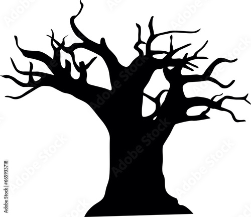 Halloween Tree Silhouette