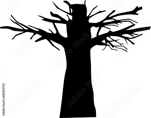 Halloween Tree Silhouette