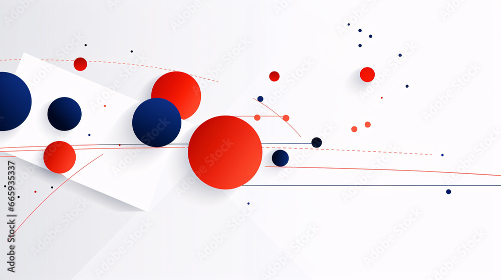 geometric shapes abstract background generative ai