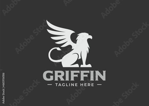 griffin logo design vector illustration
