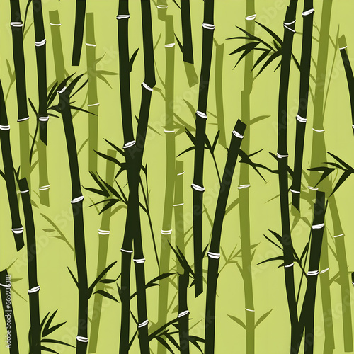 Seamless bamboo pattern  bamboo tile
