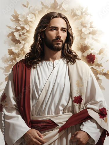 A portrait of Jesus Christ