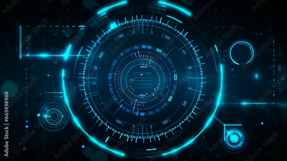Technology hud background Technology hud background