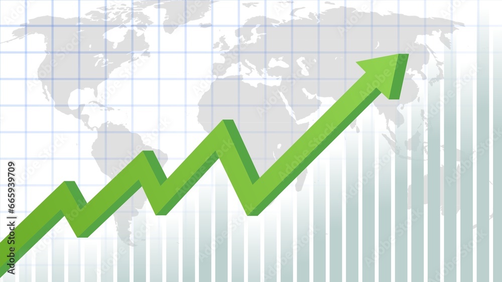 business graph showing growth business graph showing growth
