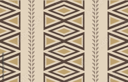 Ethnic abstract ikat art. Aztec ornament print. geometric ethnic pattern seamless  color oriental.  Design for background ,curtain, carpet, wallpaper, clothing, wrapping, Batik, vector illustration.