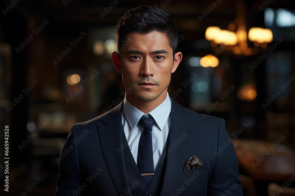 A good looking asian male model A good looking asian male model