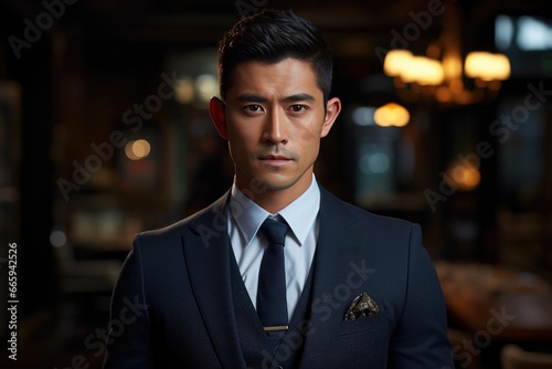 A good looking asian male model 