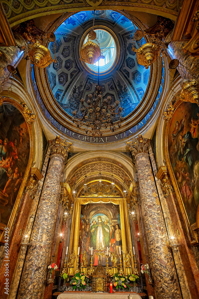 interior of the church, Macerata, Marche, Italy