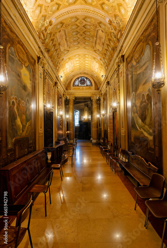 interior of church, Macerata, Marche, Italy
