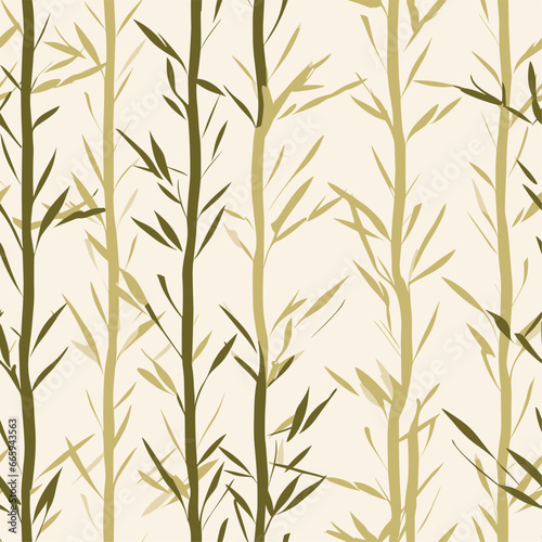 Seamless bamboo pattern, bamboo tile