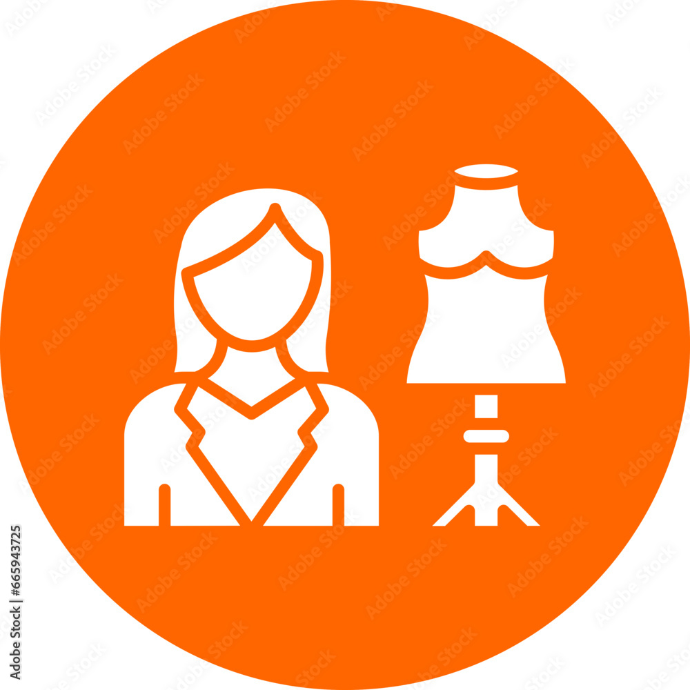 Vector Design Fashion Designer Icon Style Vector Design Fashion Designer Icon Style