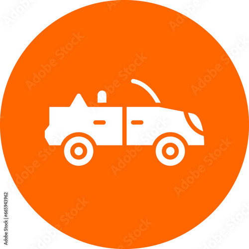 Vector Design Convertible Car Icon Style