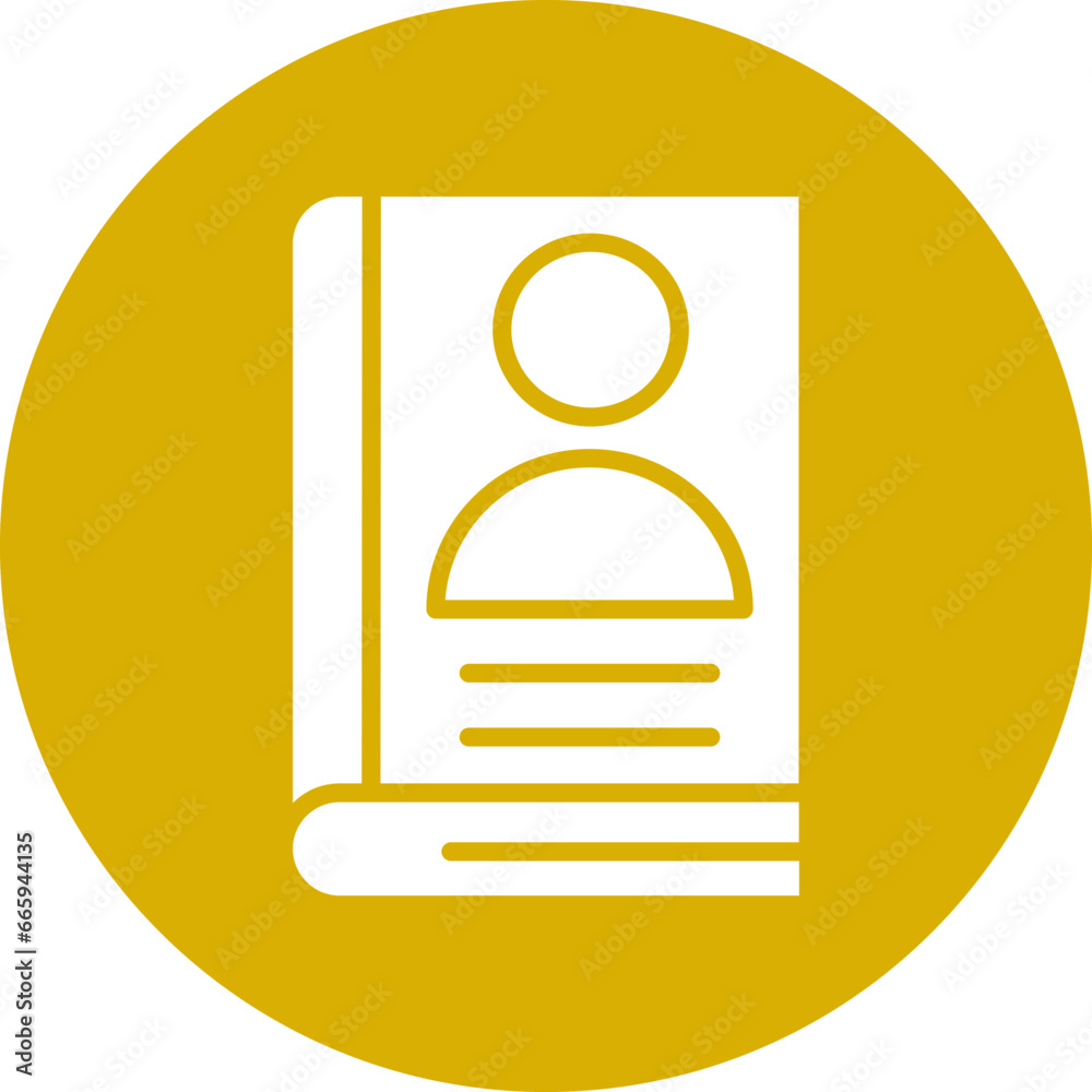 Vector Design Autobiography Icon Style Vector Design Autobiography Icon Style