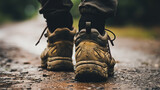 Muddy Shoes Closeup