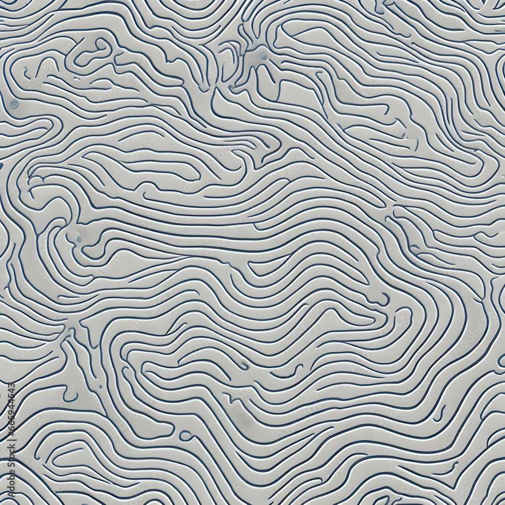 Seamless texture of white paper with a pattern of wavy lines