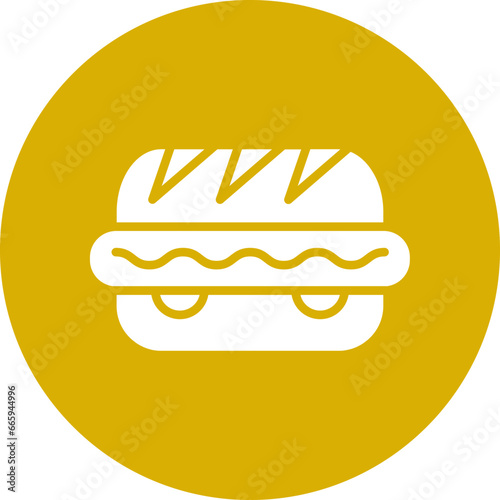 Vector Design Hot Dog Icon Style