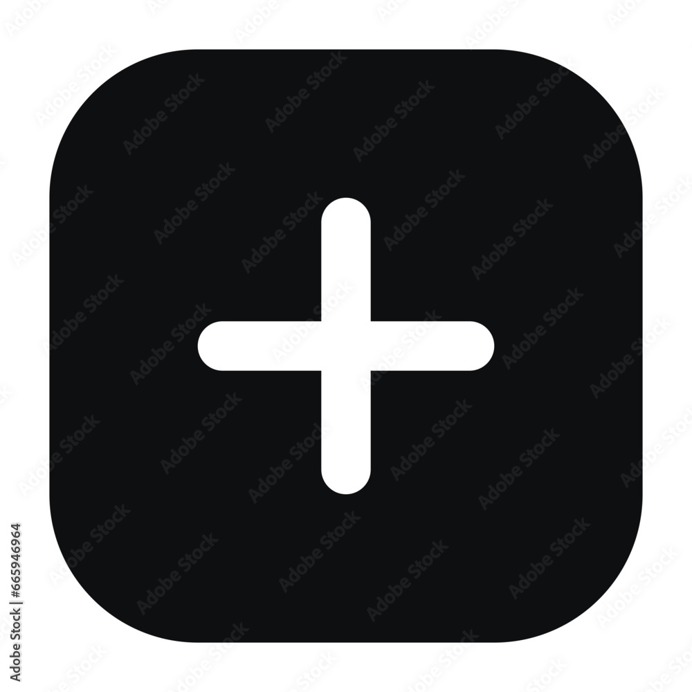 Fototapeta premium add icon