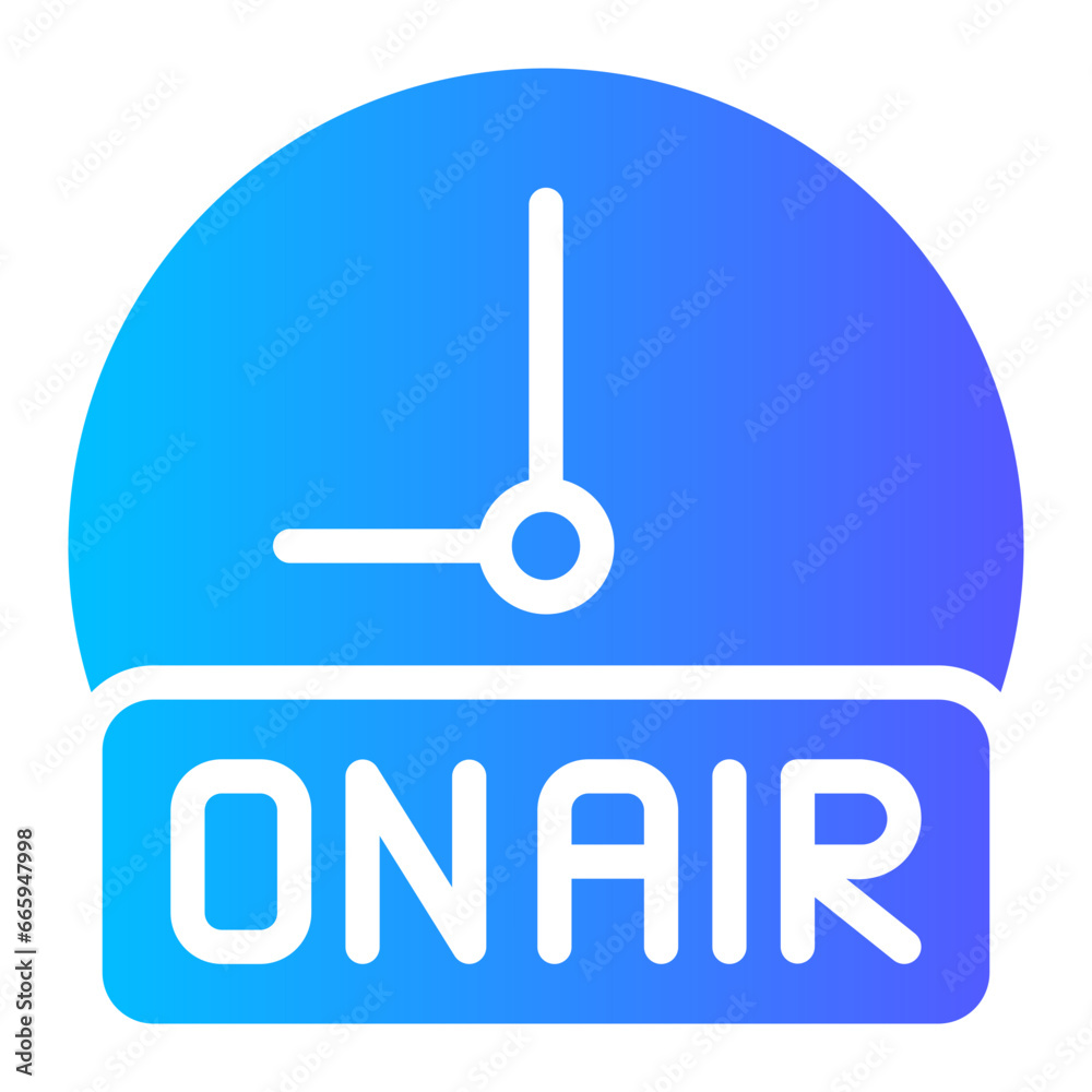on air gradient icon on air gradient icon