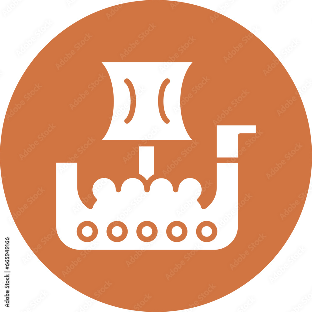 Vector Design Viking Ship Icon Style Vector Design Viking Ship Icon Style
