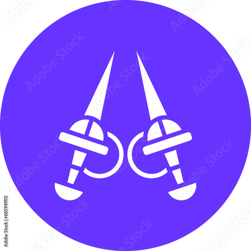 Vector Design Rapier Icon Style