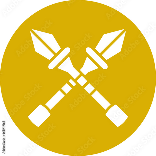 Vector Design Spear Icon Style