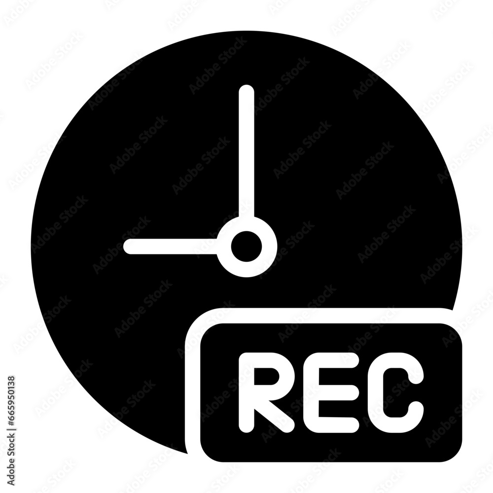 recording glyph icon recording glyph icon